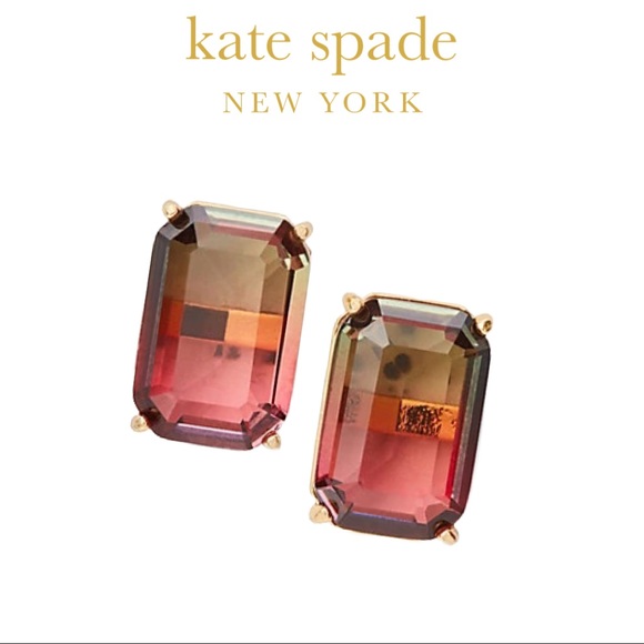🎉Host Pick🎉 Kate Spade ♠️ Geo Gems Stud Earrings in “Pink Multi” ✨ NWT